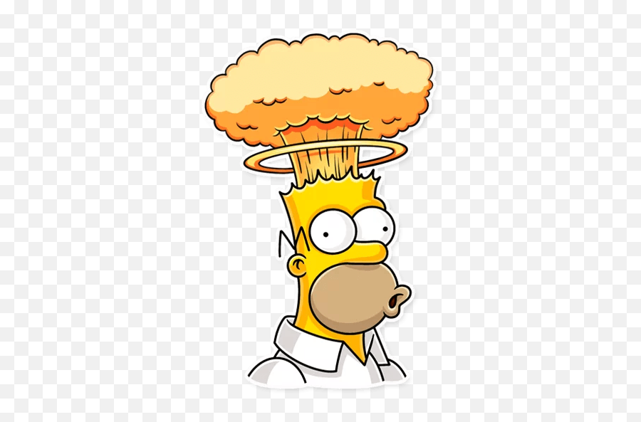 Homer Simpson - Telegram Sticker Stickers Homer Simpson Whatsapp Emoji,Lisa Simpson Emojis