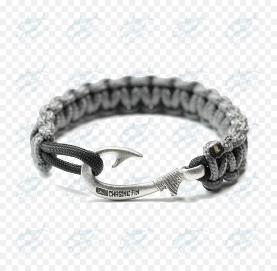 Slim Cobra Paracord Fish Hook Bracelet - Solid Emoji,Fish Hook Emoji