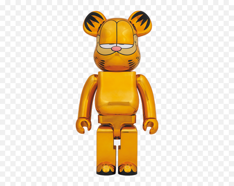Bearbrick Garfield Chrome Version - Garfield Chrome Bearbrick Emoji,Garfield Emotion Scale