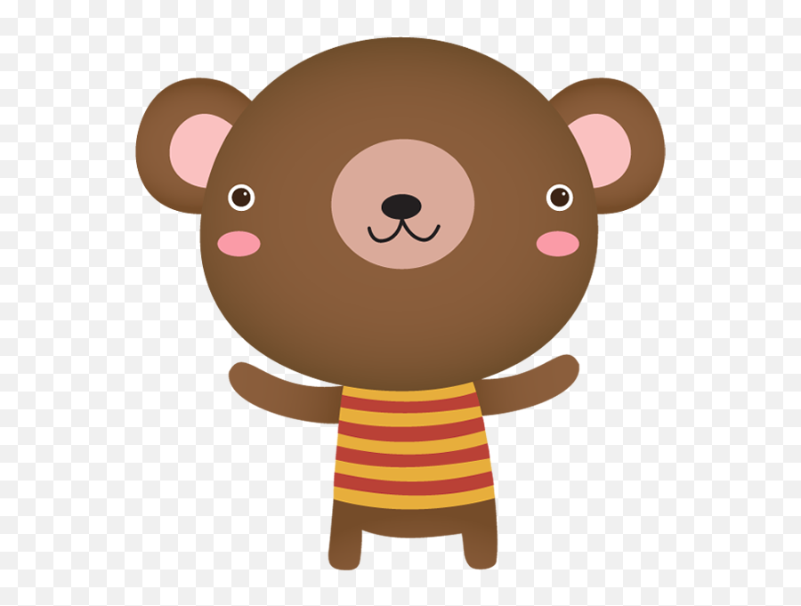 Cute Cartoon Bear Standing - Clip Art Png Download Full Upsetting Cartoon Grizzly Bear Emoji,Gummy Bear Emoji