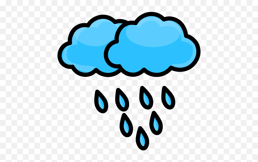 Cloud Nature Rain Weather Free Icon Of Spring 2 - Icono Lluvia Emoji,Rainy Weather Emoticons