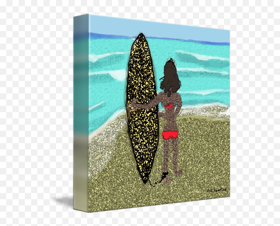 Surfer Girl - Surfboard Fin Emoji,Girl Evokes Emotion