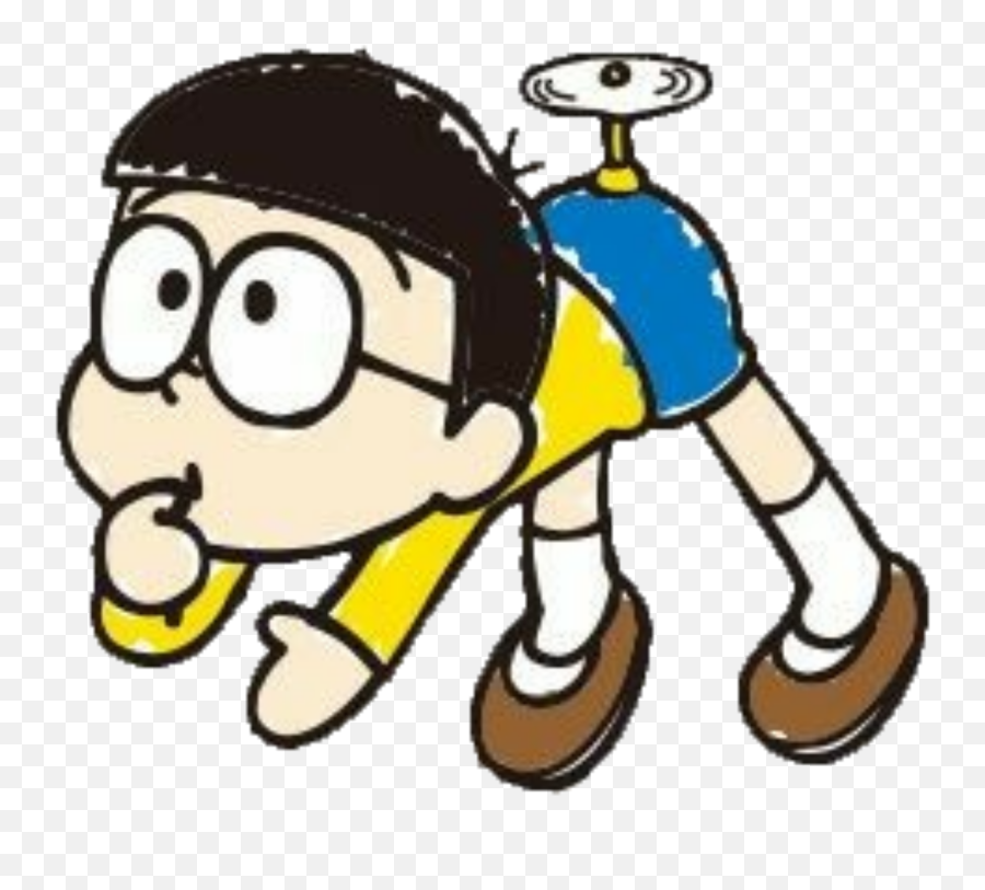 The Most Edited - Am Nobita Emoji,Emoticon Mikir Bergerak Png