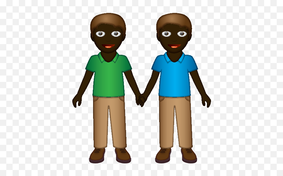 Two Guys Holding Hands Emoji,Two Guys And A Boy Emoji