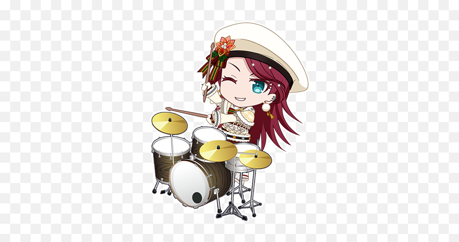 The Newest Drum Stickers - Tomoe Udagawa Chibi Emoji,Drummer Emoji