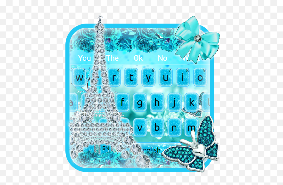Diamond Cute Paris Butterfly Keyboard Theme Apk 10001001 Emoji,Emoji Backgrounds 
