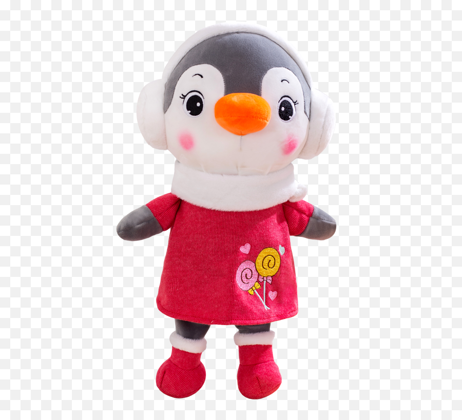 1 Piece Plush Toy Cartoon Lovely Penguin Shaped Soft Toy - Soft Emoji,Cow Emoji Pillow