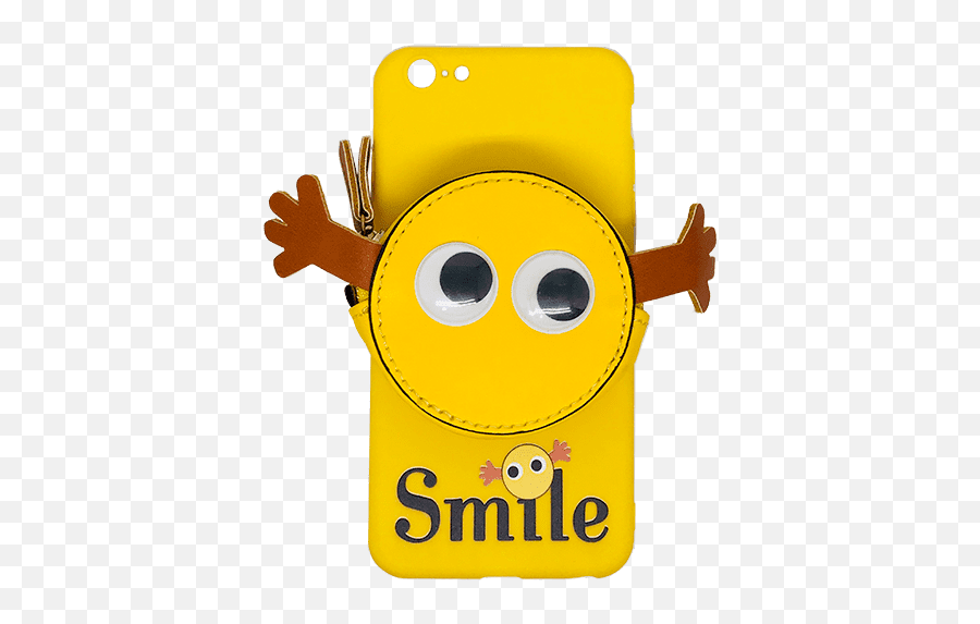 Iphone 6 Plus Case With Yellow Smile Face Mobile Parts - Happy Emoji,Smile Face Emoticon