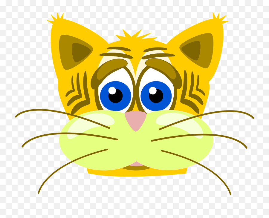 70 Cat Face Vector - Pixabay Pixabay Yellow Cat Eyes Clipart Emoji,Sad Cat Emoji