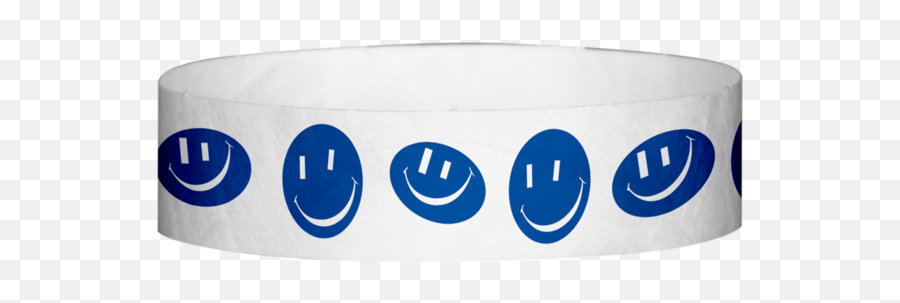 Tyvek 34 Inch Happy Face Pattern Wristbands U2013 Medtech - Happy Emoji,:3 Emoticon Face