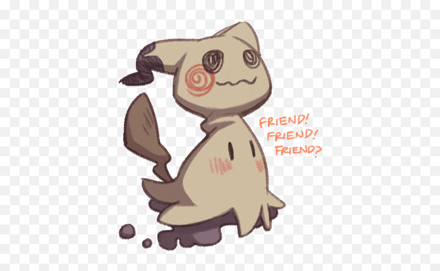 Top Totem Mimikyu Stickers For Android - Anime Cute Mimikyu Gif Emoji,Mimikyu Emoji