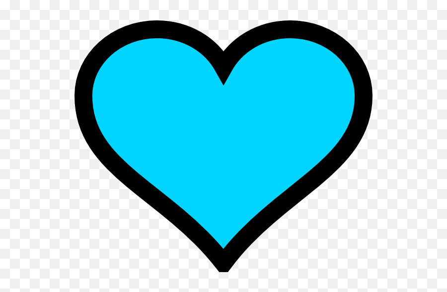 Turquoise Heart Emoji Blue Clip Art - Cute Blue Heart Transparent Background,Blue Heart Emoji