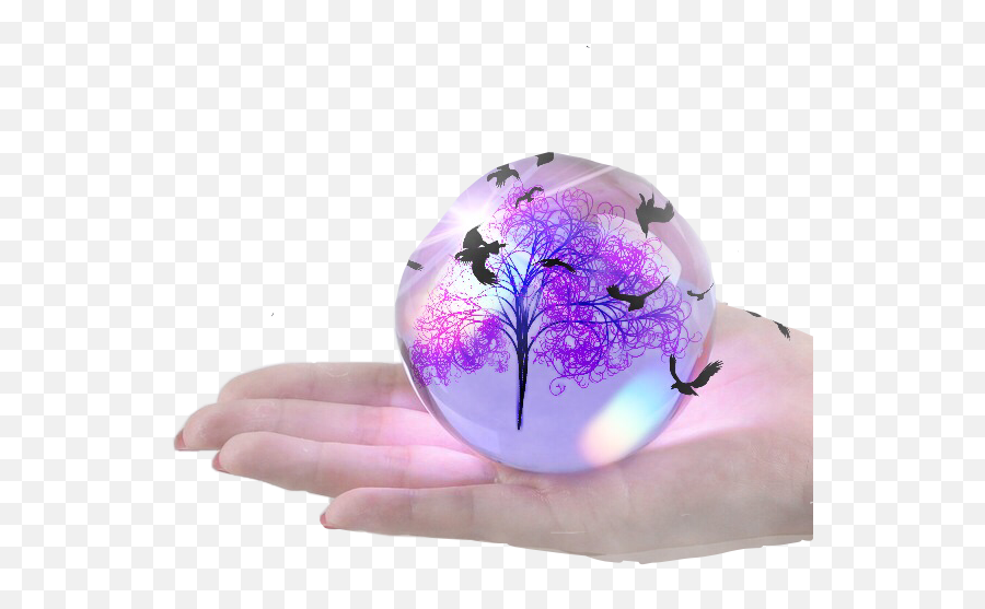 Globe Hand Glassball Ball Sticker - Paperweight Emoji,Glass Ball Emoji