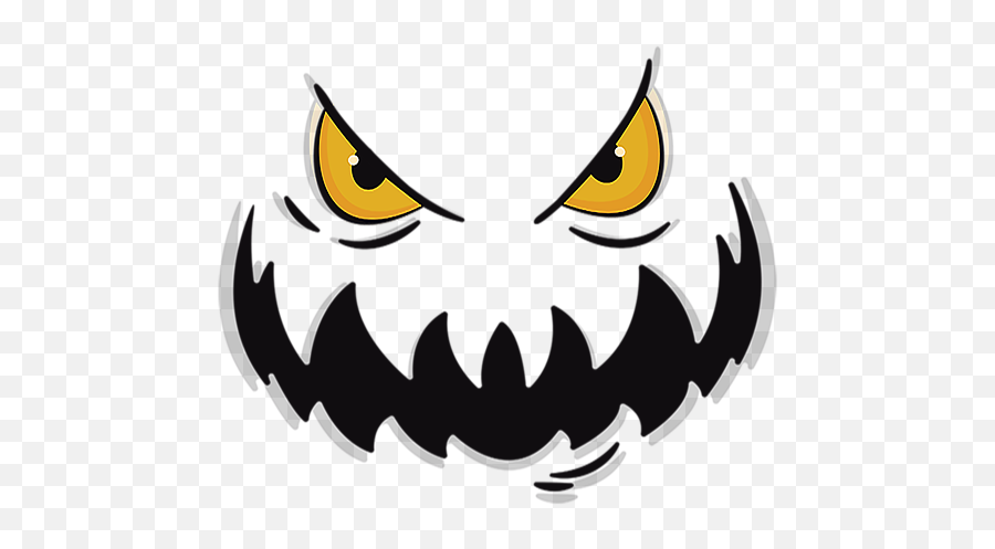 Evil Face Carry - All Pouch Halloween Emoji,Evil Smile Emoticon Facebook