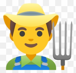 U200d Man Farmer Emoji - Emoji De Cocinero,Cowboy Emoji