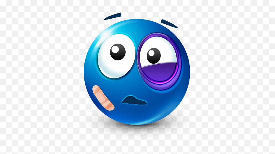 Recover Changehowyoufeel - Black And Blue Emoji,Worries Emoticon