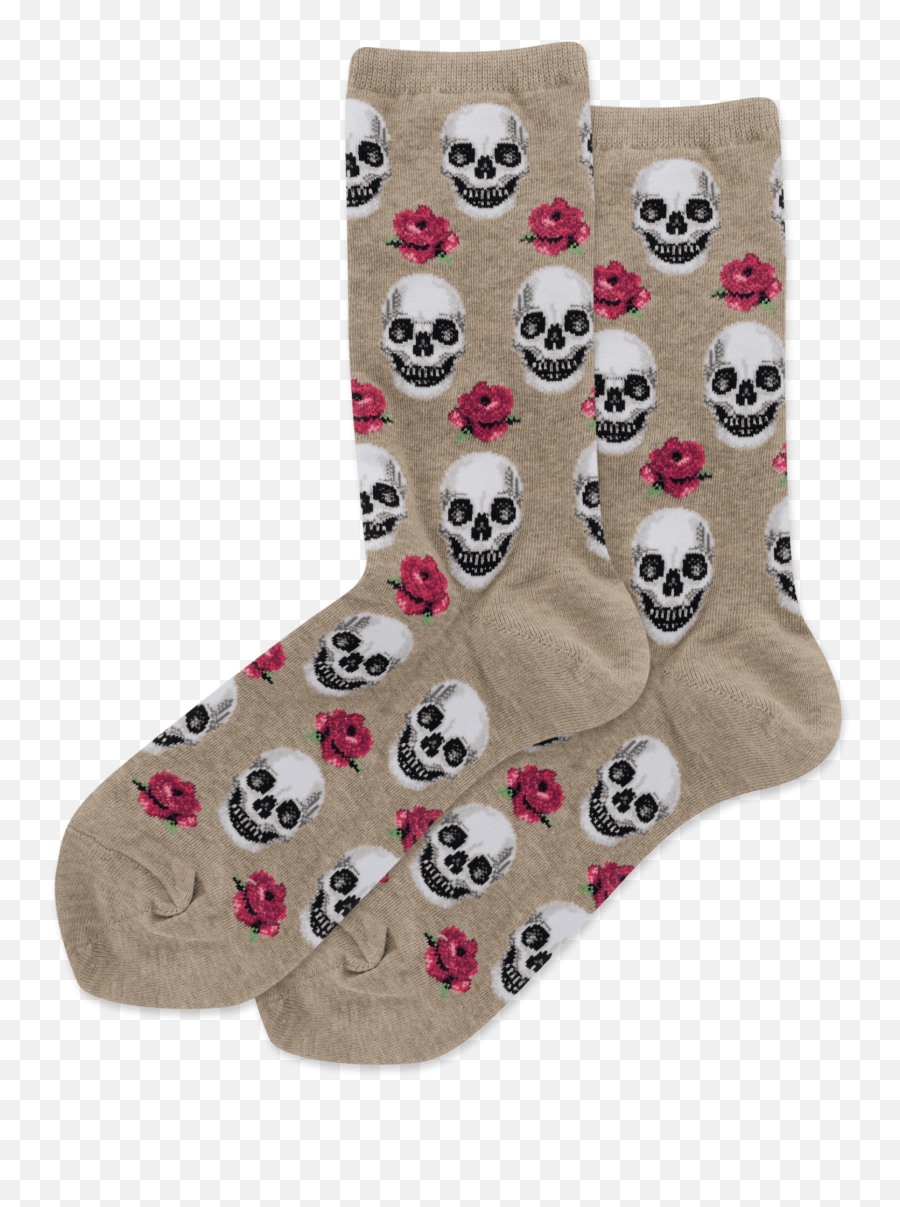 Womenu0027s Skull And Roses Socks U2013 Hotsox - Soft Emoji,Rose Dancing Bear Emoji