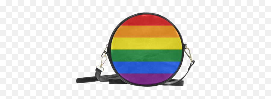 Gay Pride Rainbow Flag Stripes Round Sling Bag Model 1647 Id D347467 - Floral Round Sling Bags Emoji,Lgbt Flag Emoticons