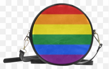 Gay Pride Rainbow Flag Stripes Round Sling Bag Model 1647 Id D347467 - Floral Round Sling Bags Emoji,Lgbt Flag Emoticons