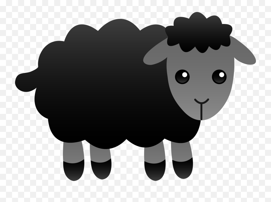 Black Sheep Vector - Baa Baa Black Sheep Cartoon Emoji,Sheep Emoji