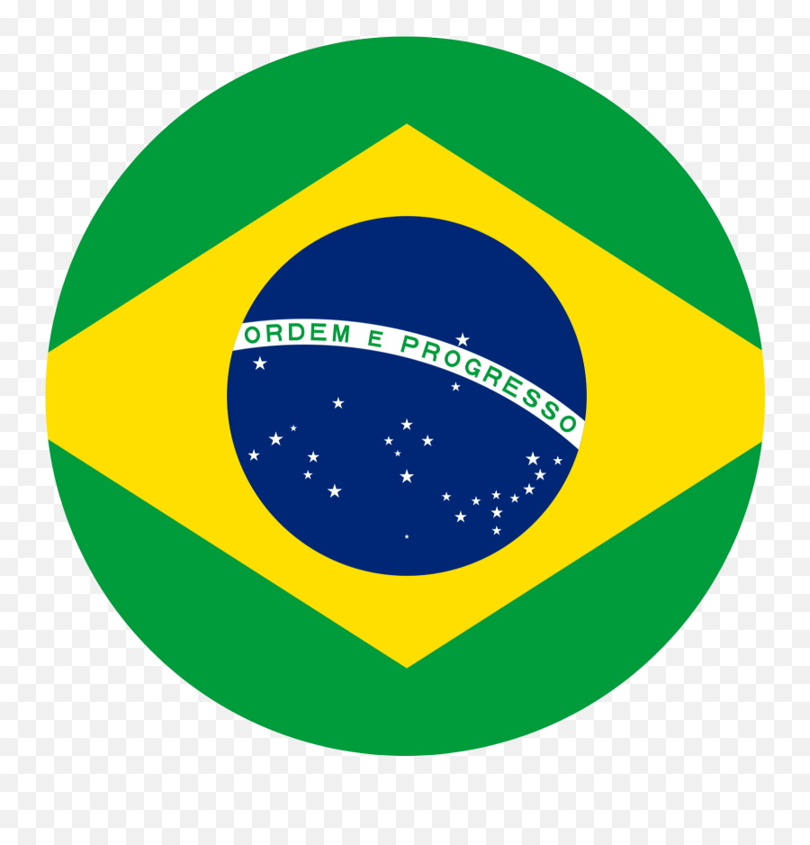 Brazil Flag Emoji - Brazil Flag Round Transparent,Emoji Flags