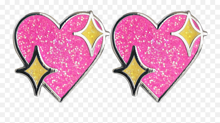 Download Sparkle Heart Emoji Earrings - Emoji Png Image With Girly,Sparkle Emoji