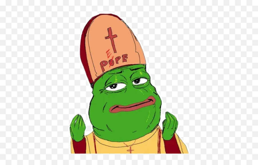 Random Pepe Sticker Pack - Stickers Cloud Fictional Character Emoji,Drawings Of The Pope Emojis