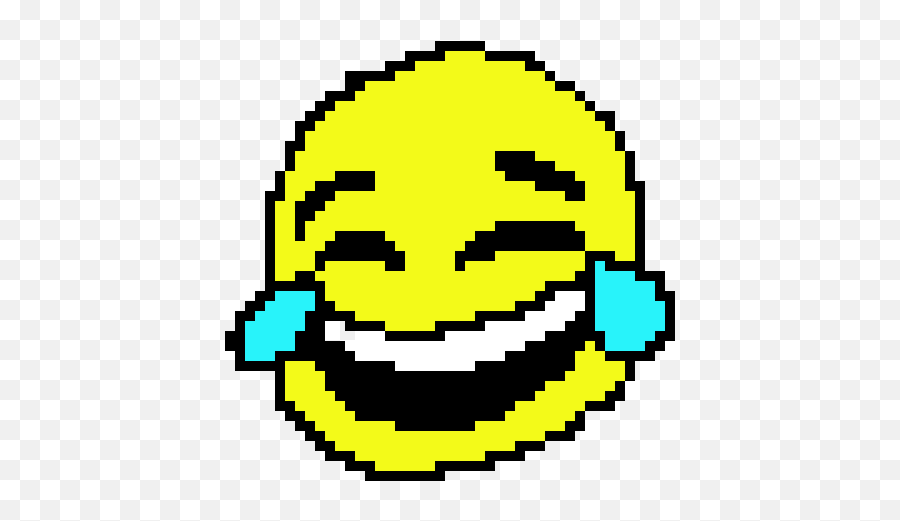 Crying Laughing Emoji Transparent - Pixel Art Crying Laughing Emoji,Laughing Crying Emoji Transparent
