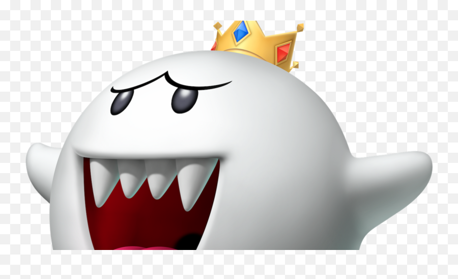 5 Terrifying - Mario King Boo Emoji,Mario Emotion Face