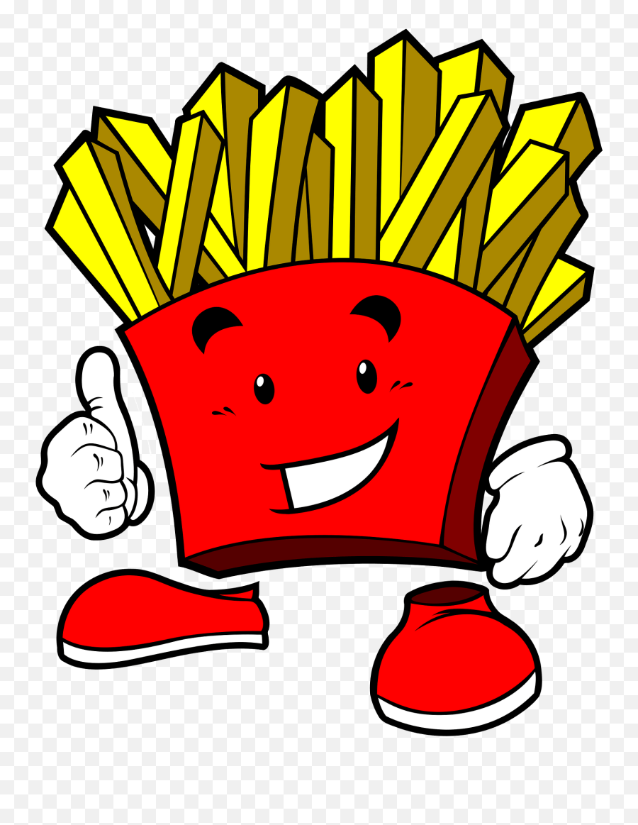 French Fries In A Smiling Red Carton - Clipart Fries Emoji,Fried Potato Chips Emoji Text