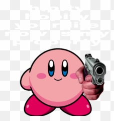 The Most Edited - Kirby 2d Emoji,Blue Revolver Emoticon