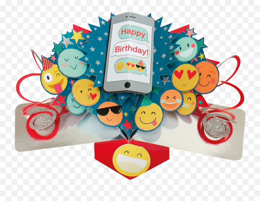 Happy Birthday Emoji Pop Up Greeting,Card Emoji