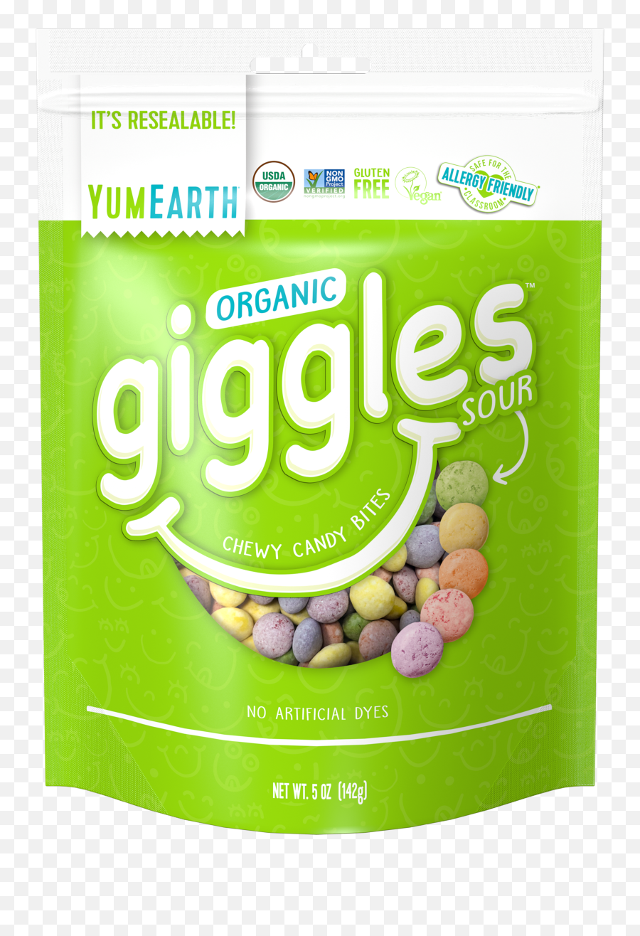 Organic Sour Giggles - Yumearth Organic Giggles Chewy Candy Bites Sour Emoji,Cruchy Chocolate Candy Shaped Like Emojis