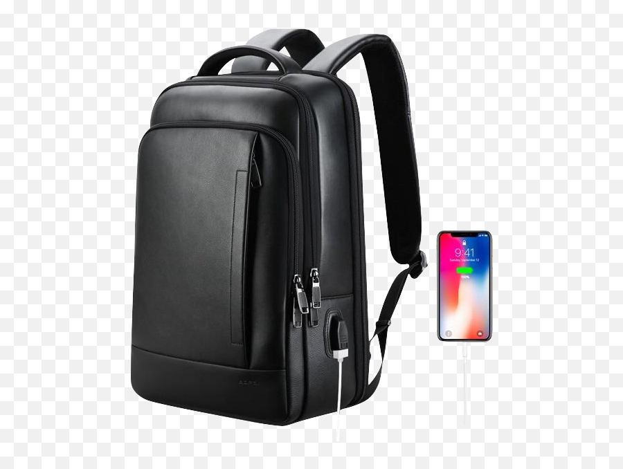Gray Leather Backpack Laptop Bag - Laptop Mens Leather Backpack Emoji,Emoji Little Backpacks