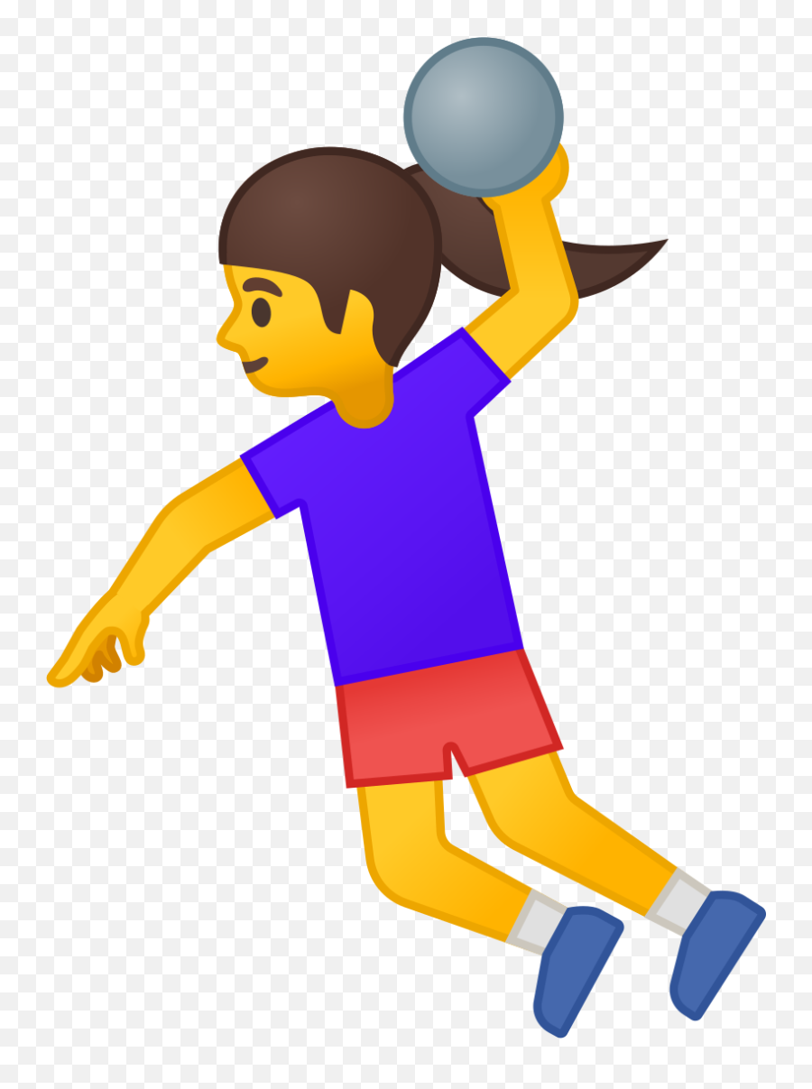 Woman Playing Handball Emoji - For Soccer,Alabama Football Emojis