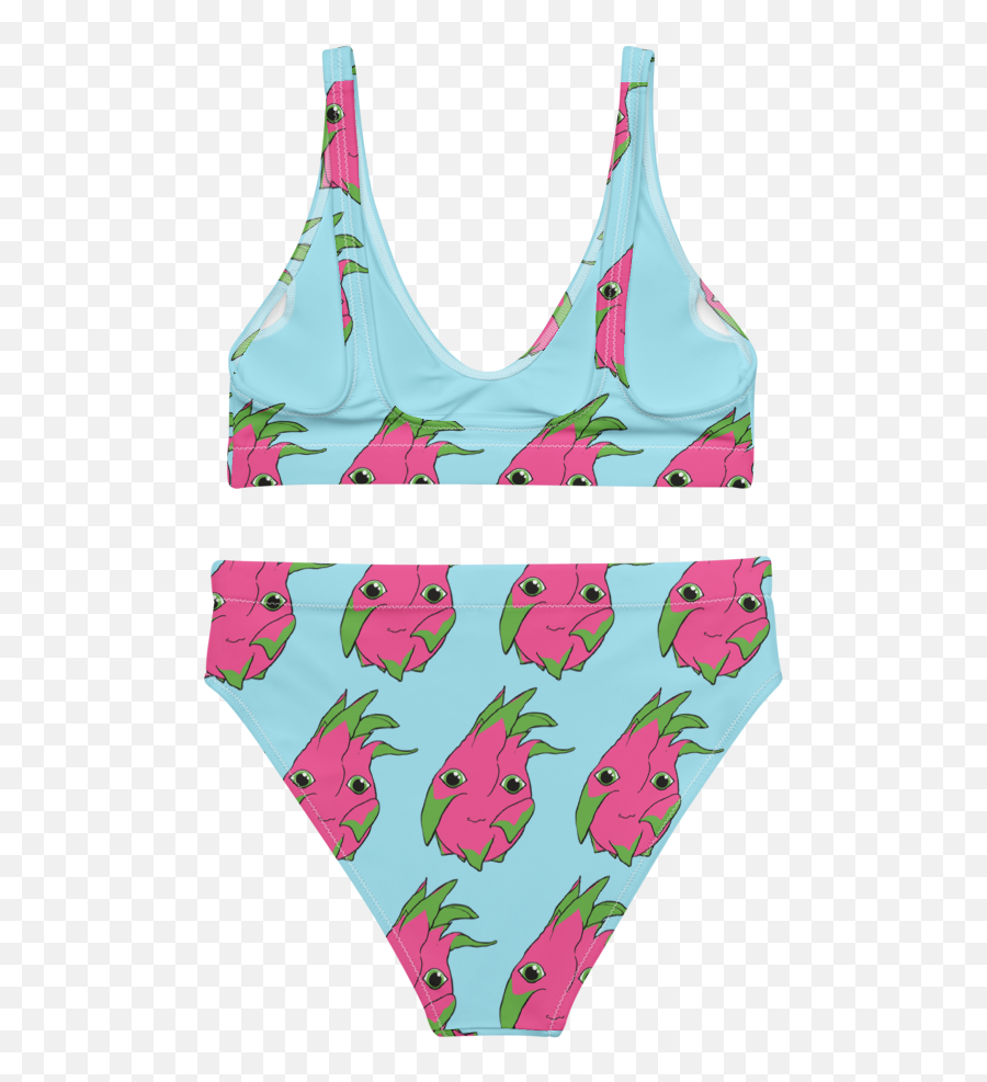 Dragonfruit Recycled High - Waisted Bikini Emoji,Tattoo Emoji Iphone