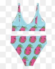Dragonfruit Recycled High - Waisted Bikini Emoji,Tattoo Emoji Iphone