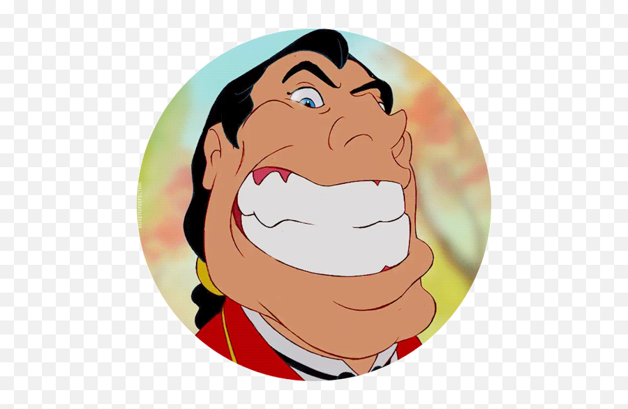 Disney Gif Challenge 10 Favorite Villains 410 Disney Amino - Beauty And The Beast Gaston Transparent Emoji,Disney Emotion Movie