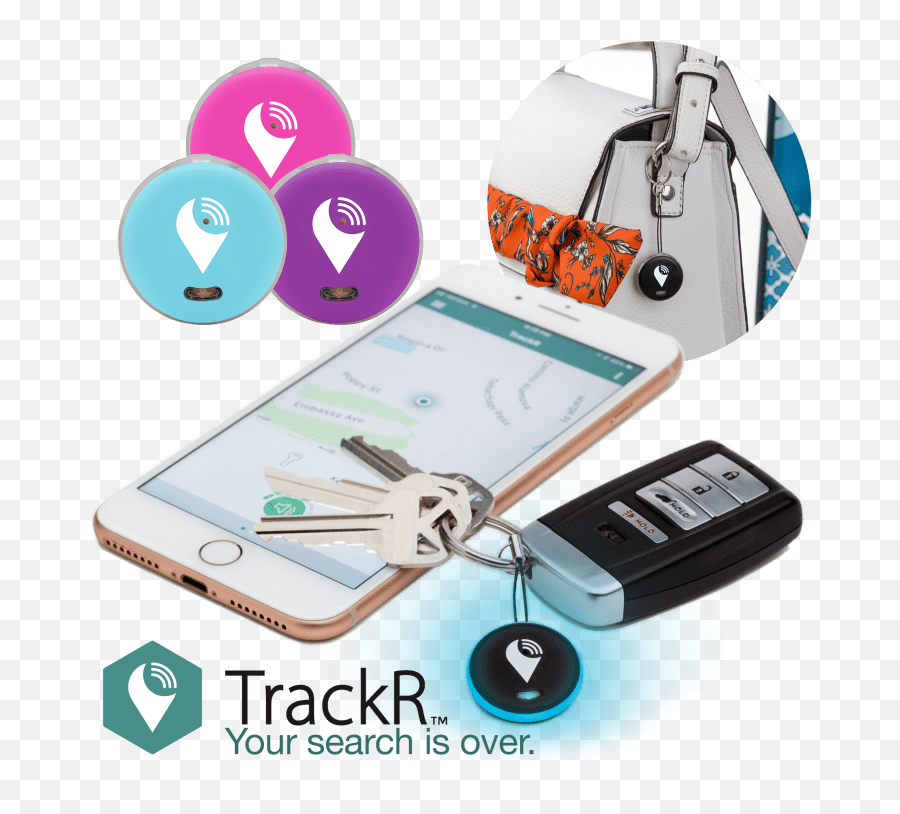3 - Pack Of Trackr Pixel Bluetooth Tracking Devices Emoji,Bashing Eyelashes Emoji