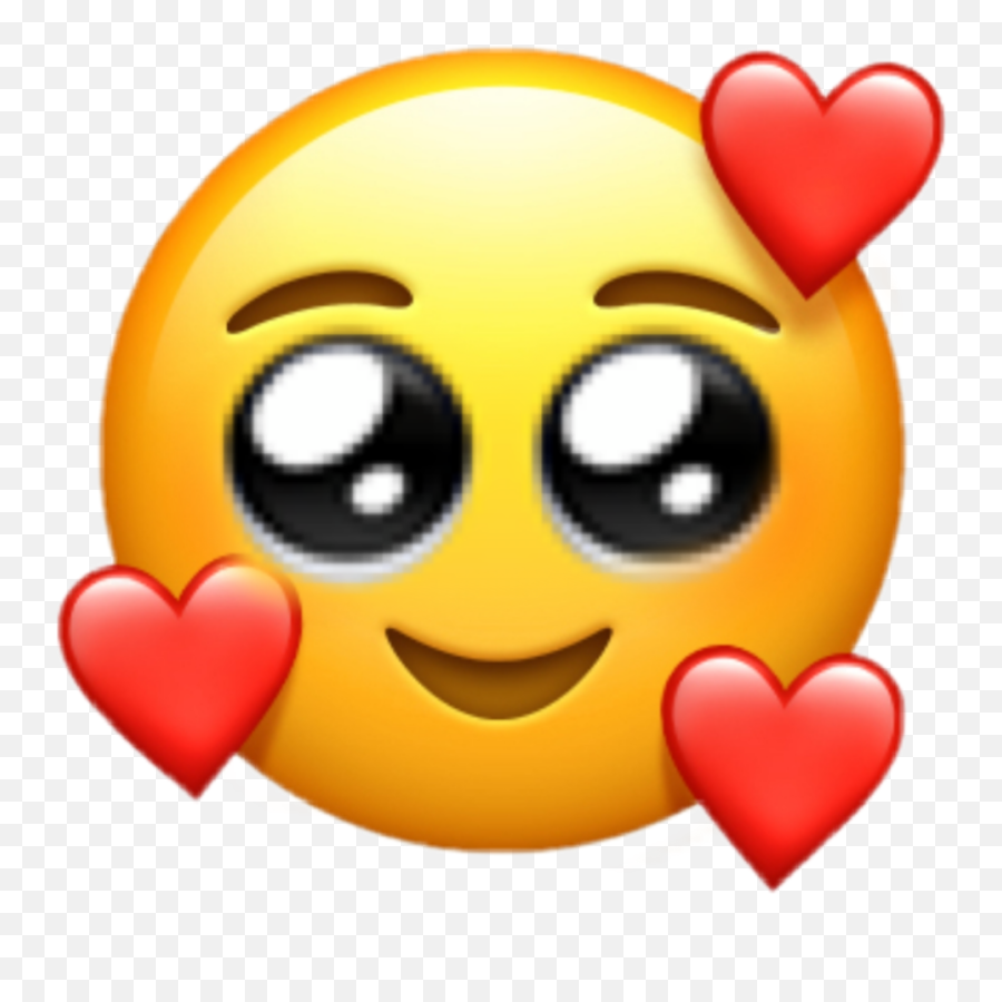 Picsart Tiktok Samsung Iphone Sticker - Face Heart Emoji,Samsung Emoji Meme