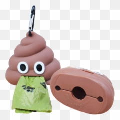 Dispenser Porta Sacchetti Igienici Per Cani Emoji Cacca Rotolo Sacchettini,Cane Emoji