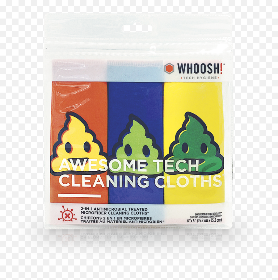 Awesome Tech Cleaning Cloths Poo Emoji - Sixsixone,Cloth Emoji