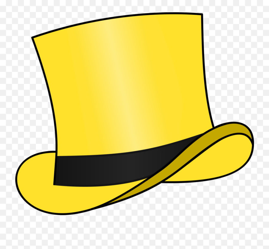 Tophat Png - Top Hat Tshirt Clothing Bowler Hat Six Yellow Thinking Hat Png Emoji,Sombrero Hat Emoji