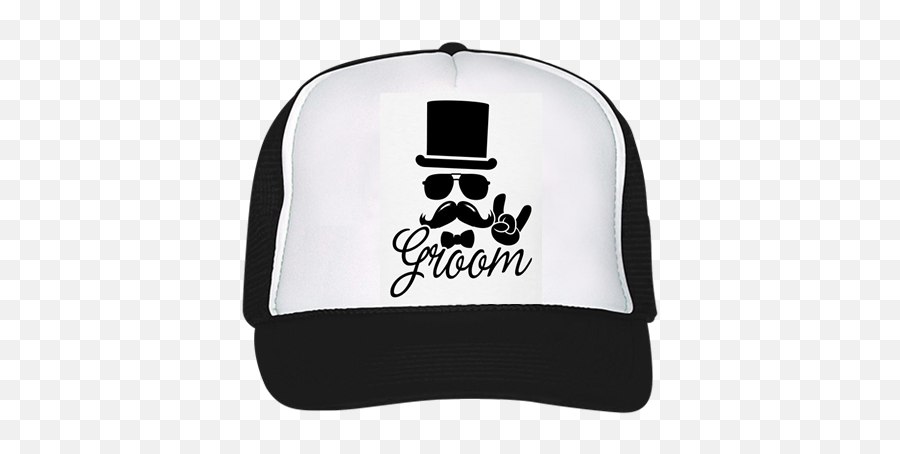 Groom Trucker Hat Clothing - Unisex Emoji,Plug Emoji Hat