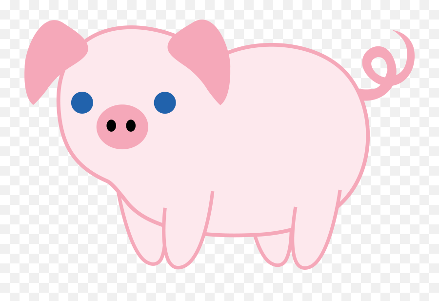 Free Cute Pig Clipart Download Free Clip Art Free Clip Art - Transparent Cute Pig Png Emoji,Piggy Emoticons