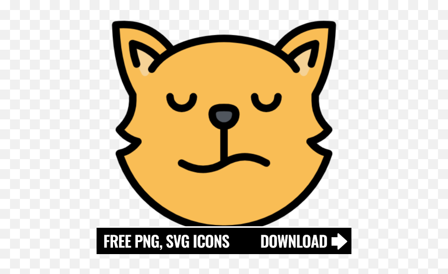 Free Cat Icon Symbol Download In Png Svg Format - Tik Tok Logo Svg Emoji,Sad Cat Emoji