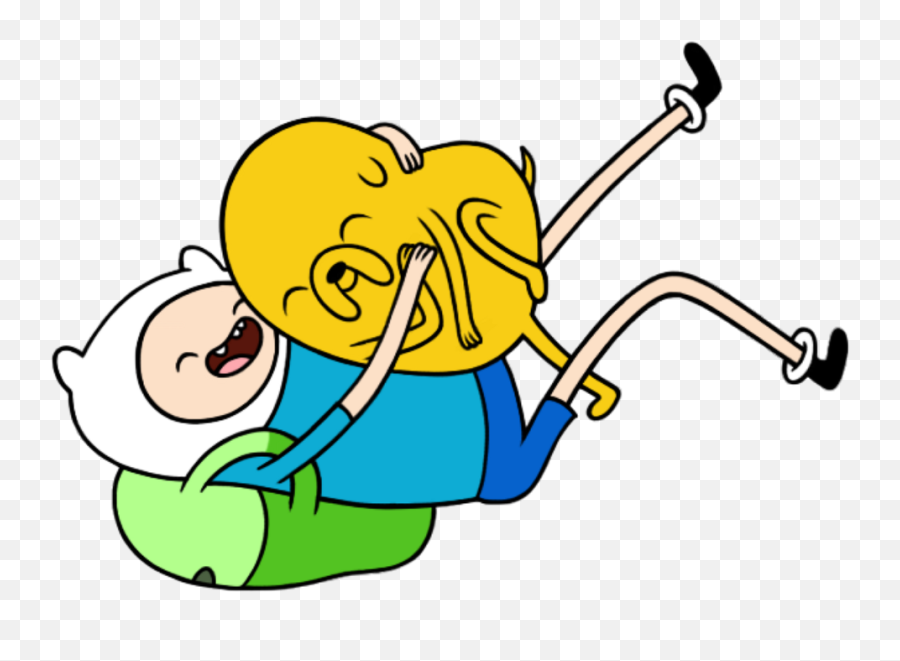 Finn Jake Sticker - Adventure Time Finn And Jake Hug Emoji,Adventure Time Emoji App
