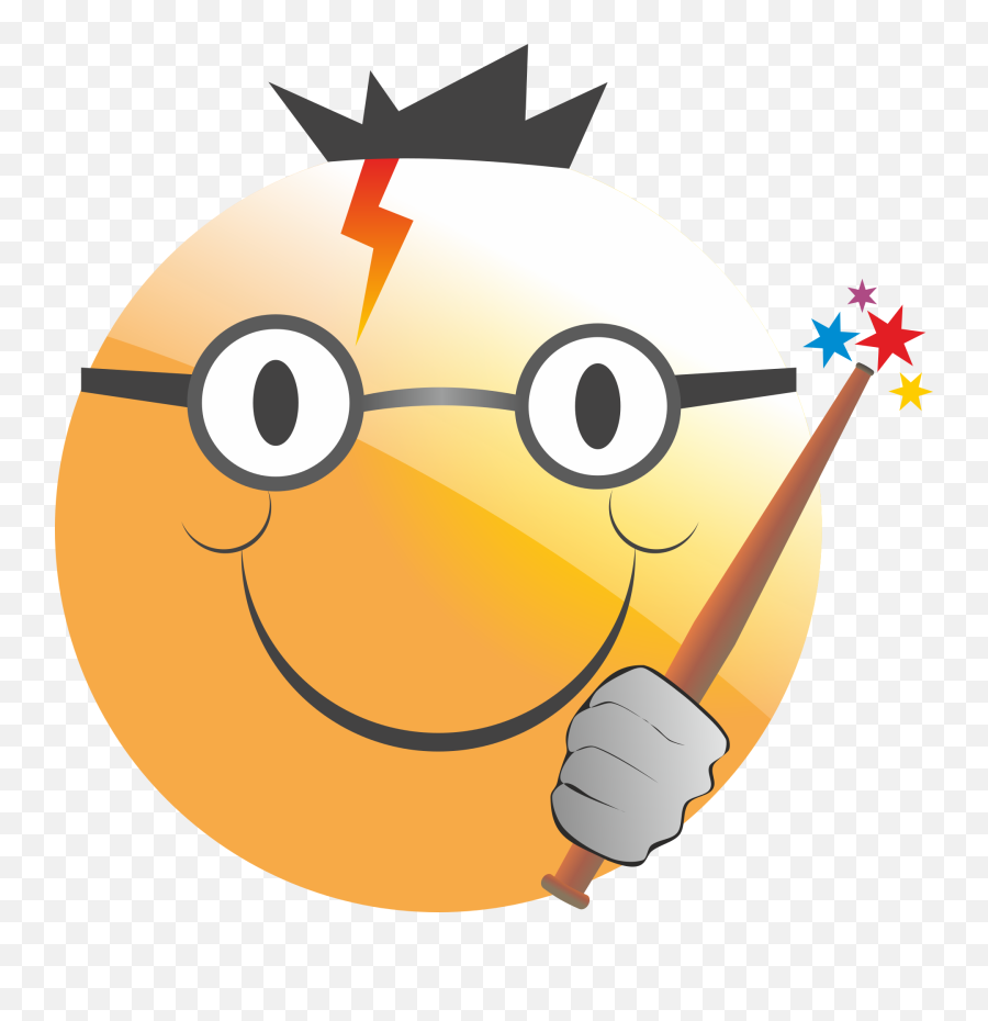 Emoticon Smiley Harry Potter Magician - Hogwart Emoji Pngs,Magic Emoticon