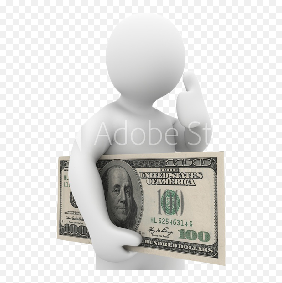 Man With Dollar Showing Thumbs Up - Cash Full Size Png Does Dollar Look Like Emoji,Dollar Emoji Transparent