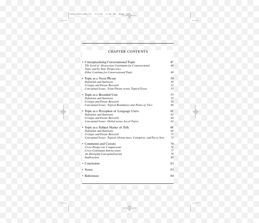 Conversational Topic Along A Continuum - Document Emoji,Emotion Traverse Sup